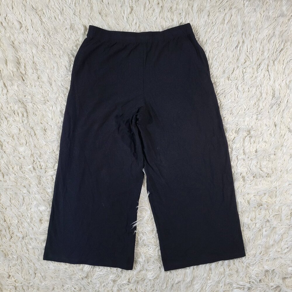 Eileen Fisher Wide Leg Black Pants - Size 10 - Picture 14 of 16